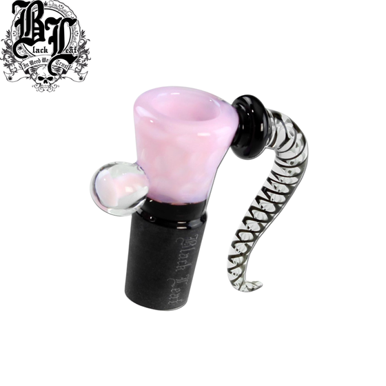 Glaskopf, Black Leaf®, Glaskunst - Rosa, 18er