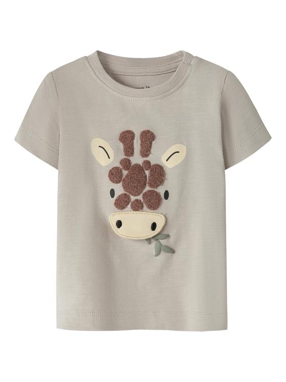 Name It T-Shirt Giraffe Chateau Gray