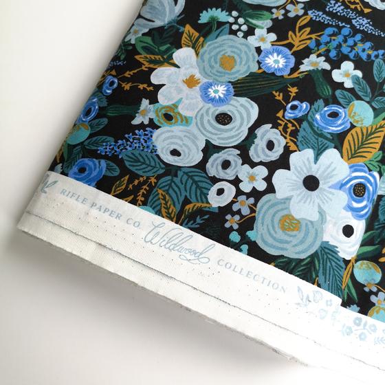 Cotton + Steel - Garden Party Blue Fabric - Rifle Paper Co