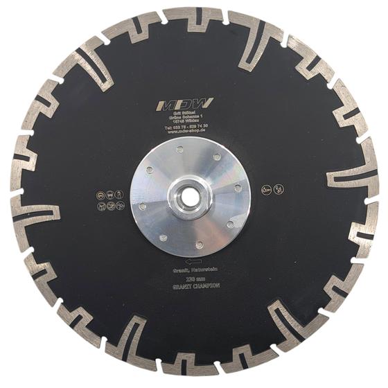 Diamant Trennscheibe mit M14-Aufnahme für Bündigschnitt<br> Ø  230 mm Typ Champion <br>für Granit