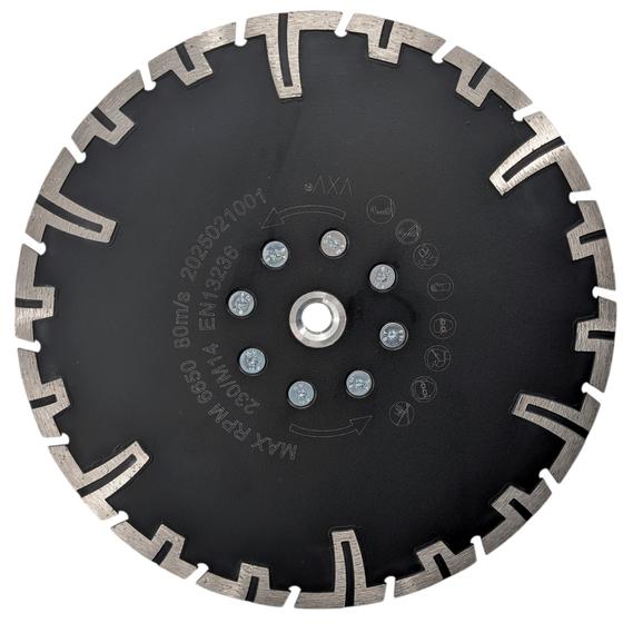 Diamant Trennscheibe mit M14-Aufnahme für Bündigschnitt<br> Ø  230 mm Typ Champion <br>für Granit