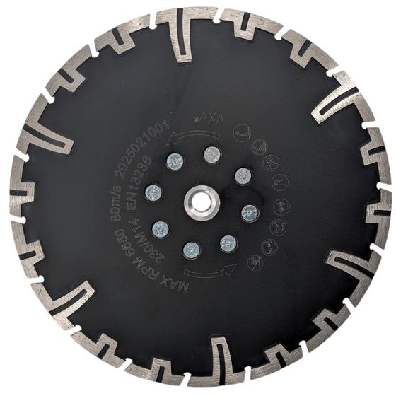 Diamant Trennscheibe mit M14-Aufnahme für Bündigschnitt<br> Ø  230 mm Typ Champion <br>für Granit