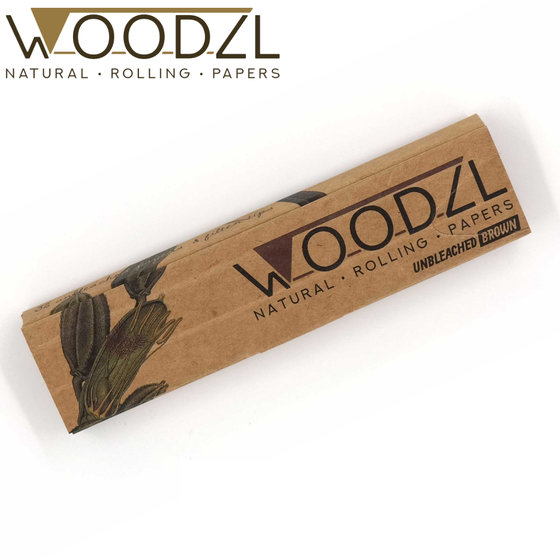 Papers mit Tips, WOODZL, Brown, King Size Slim