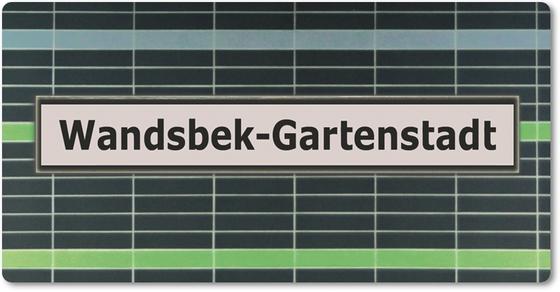 U-Bahn Hamburg U-Bahnhof Wandsbek Gartenstadt, Hochbahn Linie U1 U3, tom bäcker Geschenkidee Hansestadt, Souvenir, Elbe, Trabrennbahn, Alter Teichweg, Straßburger Straße