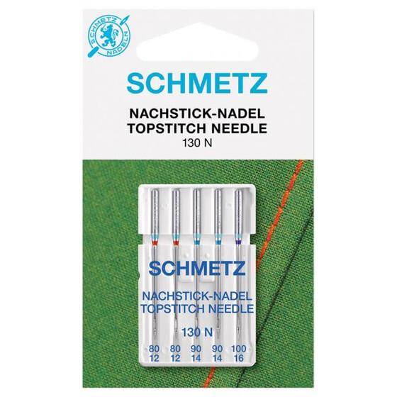 Schmetz Nähmaschinennadeln Topstitch 80-100 5er Packung