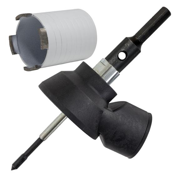 Diamant Dosensenker inkl. 6-kant-Staubabsaugung mit Federzentrierspitze <br> Typ Matrix Power <br> Ø 68 / 82 mm <br> Beton leicht armiert