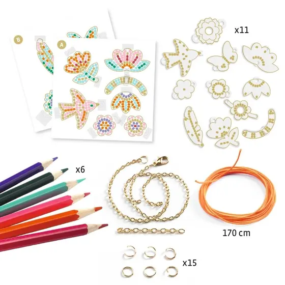 Djeco Schmuckset Schrumpfplastik Lotus