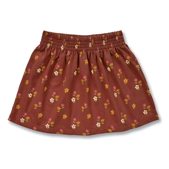 Sense Organics Sweat Skirt Malia Flowers Braun