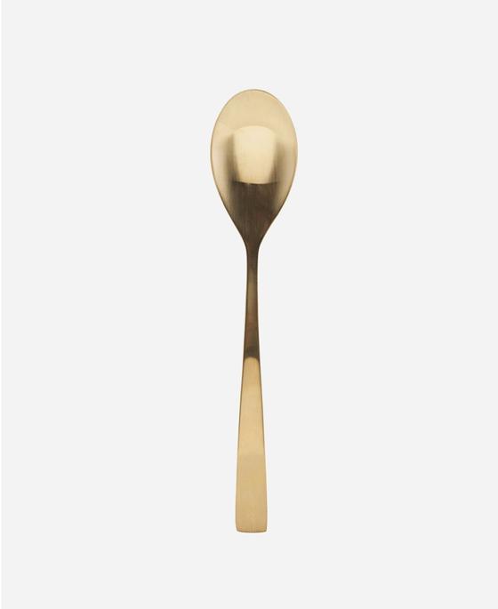 Besteck | Langer Löffel / Dessertlöffel Golden - Gold