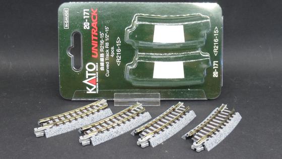 Kato 7078113 (20-171) Gleis gebogen R 216-15° Spur N