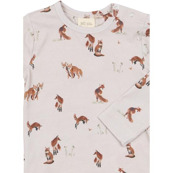 Petit Piao Langarmshirt Star Morn Fox Gray