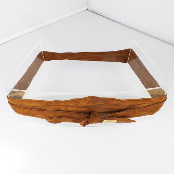 goldmarie Wickelgürtel SOFT Wildleder - dunkelbraun