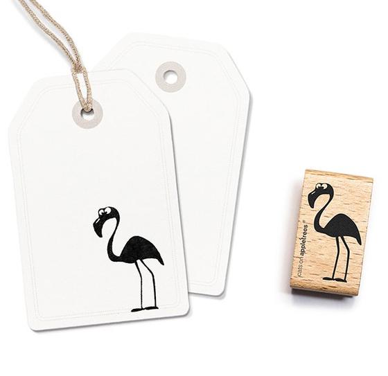 Cats on Appletrees Stempel Flamingo Heribert