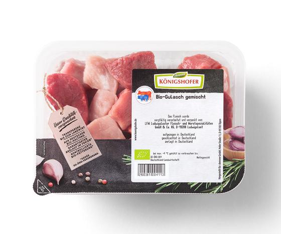 gemischtes Bio-Gulaschgemischtes Bio-Gulasch