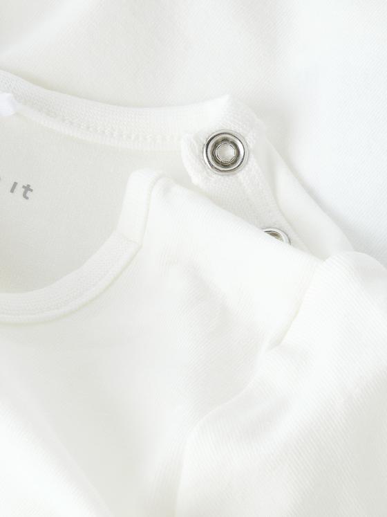 Name it Langarmshirt Waschbär Cloud Dancer
