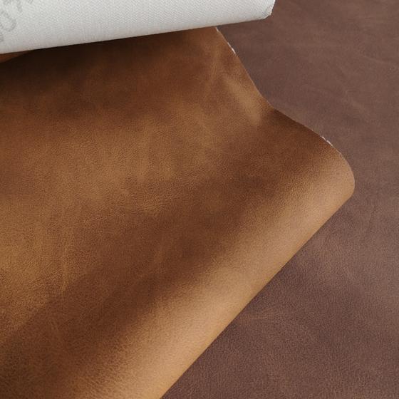 Kunstleder / Taschenleder Vintage Optik -  cognac