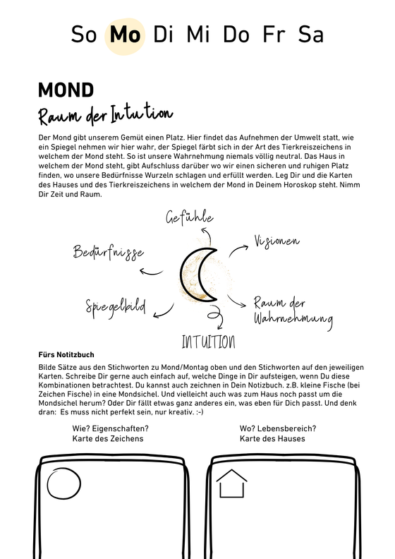 Wochenzyklus - mit dem Flow der Energien (kostenloses PDF)