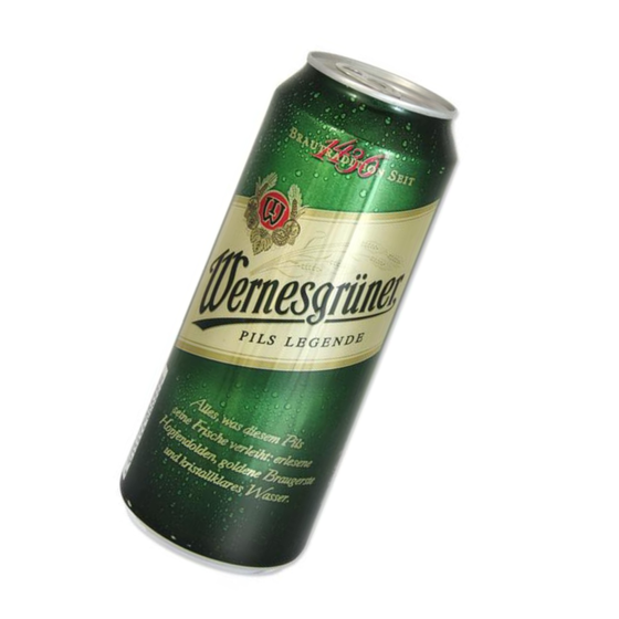 Geheimversteck, Wernesgrüner Pils, geöffnet