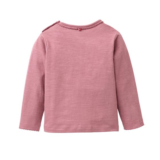 People wear Organic Langarmshirt Owl Dunkelmalve