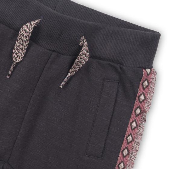 Sweathose mit Fransennaht, Baumwolle