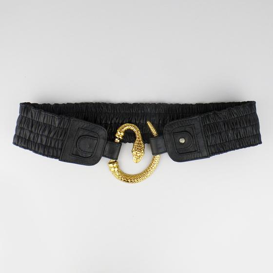 goldmarie Taillengürtel SCHLANGE schwarz-brass