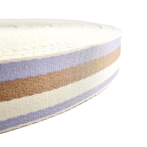 Gurtband 38mm Lila Streifen