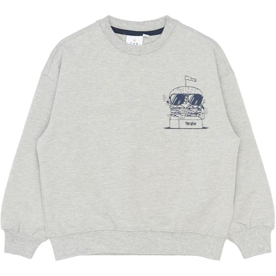 The New Oversized Sweatshirt Stevie Light Grey Melange