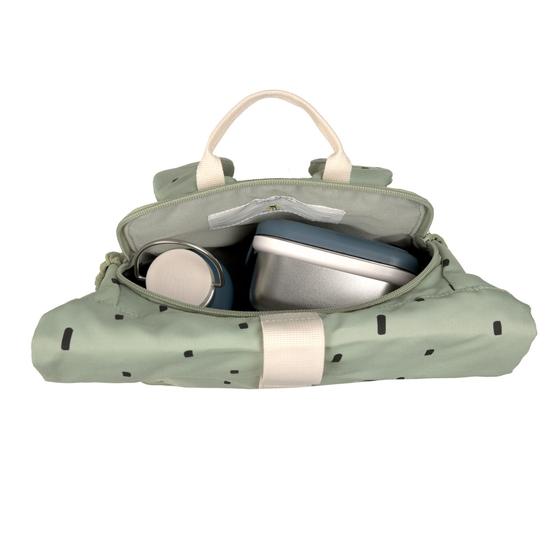 Lässig Kindergartenrucksack Rolltop - Happy Prints Oliv