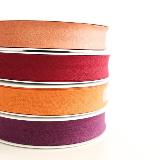 Schrägband Baumwolle 20mm uni - bordeaux rot