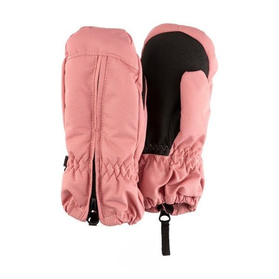 Fäustlinge mit Reißverschluss, Thinsulate, perlrosa