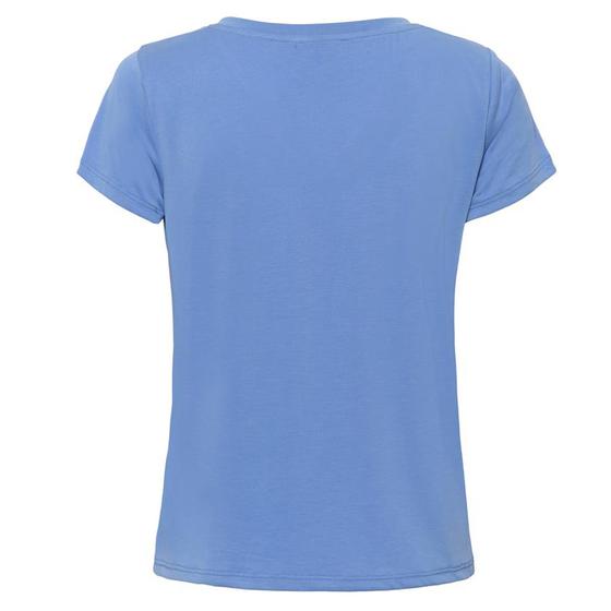 SOAKED IN LUXURY T-Shirt SLColumbine V-Neck 30404284 - kornblumen blau