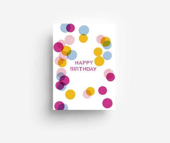 Birthday Confetti, Postkarte von jungwiealt