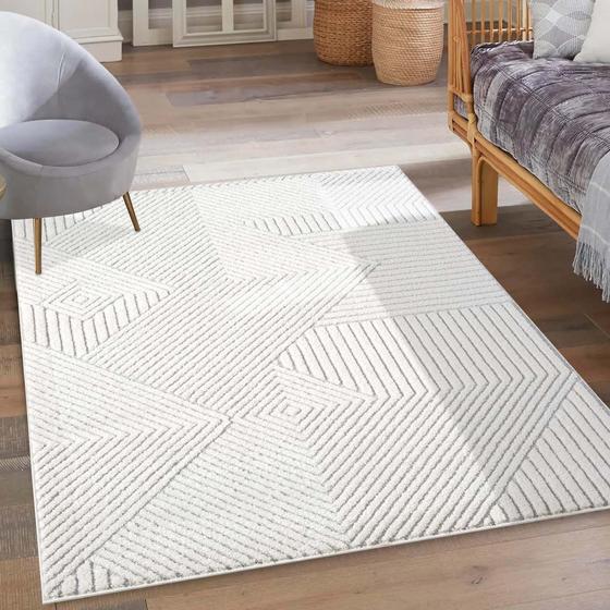 Lounge cream grey Teppich