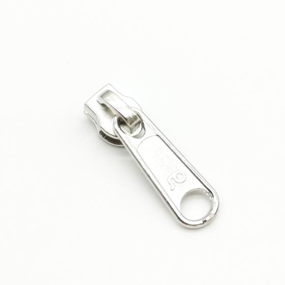 Bügelschieber / Zipper "Standard" für Endlos Reißverschluss breit - silber