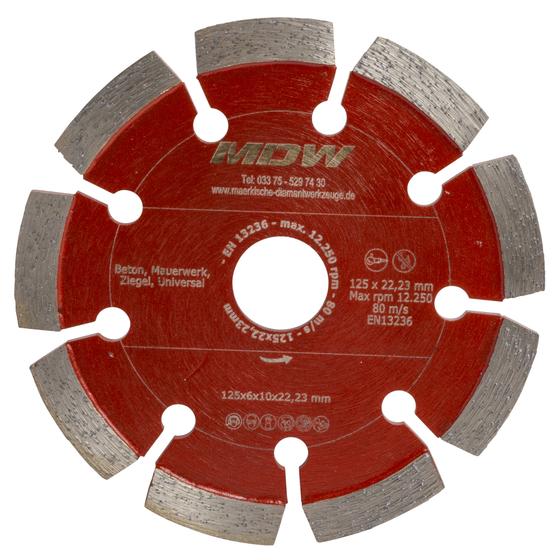 Diamant Mörtelfugenräumer <br> Ø 125 mm <br> Segmentbreite 6 - 10 mm <br> Universelle Anwendung