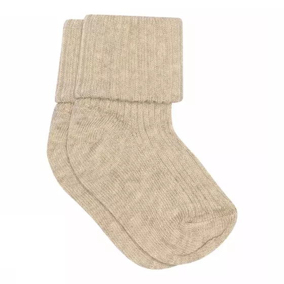 MP Denmark Socken Ripp Beige Melange