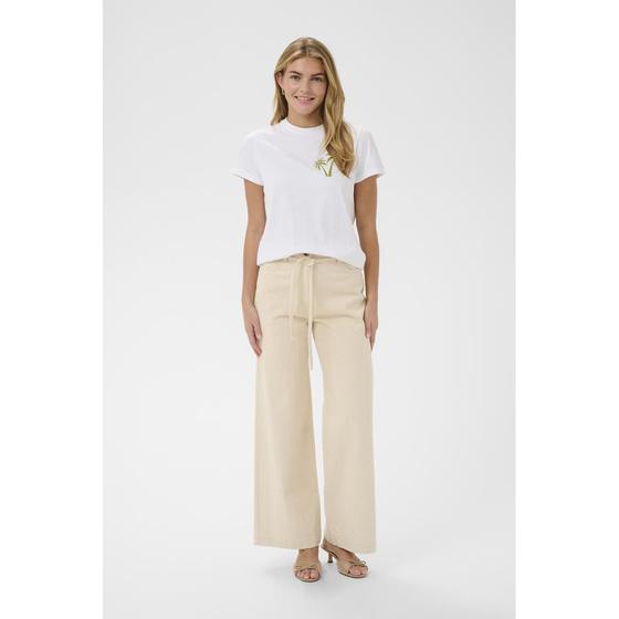 SAINT TROPEZ T-Shirt mit Palme Stickerei ReeceSZ 30515233 - weiß-grün