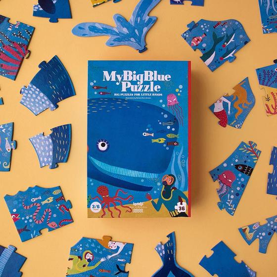 Londji My Big Blue Puzzle 36 Teile
