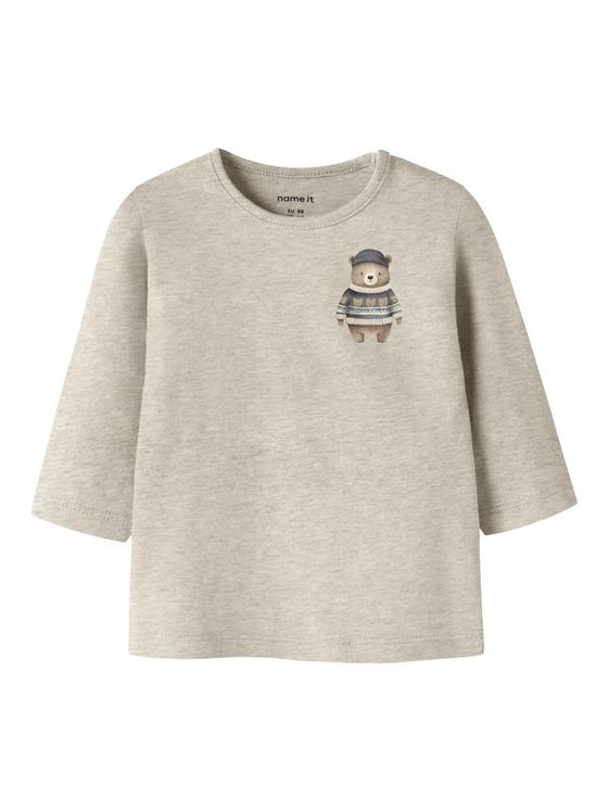 Name It Langarmshirt Teddybear Peyote Melange