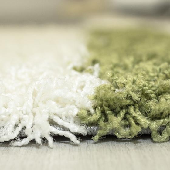 Gala Shaggy beyaz gri yesil 160 x 230 cm