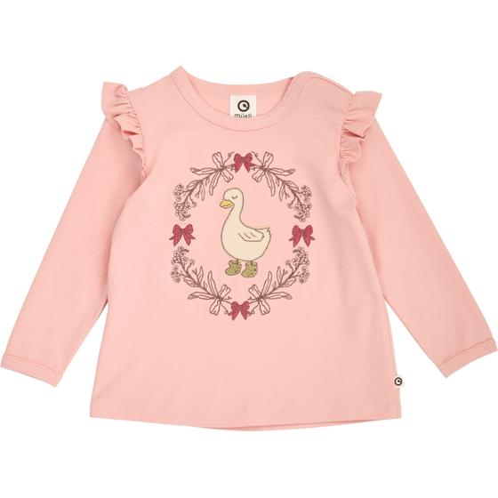 Müsli By Green Cotton Langarmshirt Frill Heritage Blush