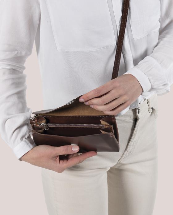 Oldschool Tasche small mit Schnalle