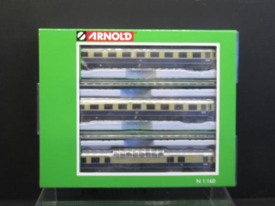 Arnold (Hornby) 4313 Personenwagen Rheingold DB blau/creme Aussichtswagen 3-teilig Spur N OVP