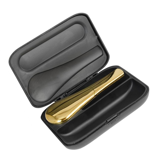 Metallpfeife, Spoon Pipe, Gold