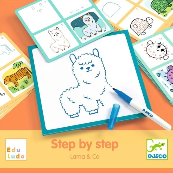 Malen lernen step by step "Lama & Co."