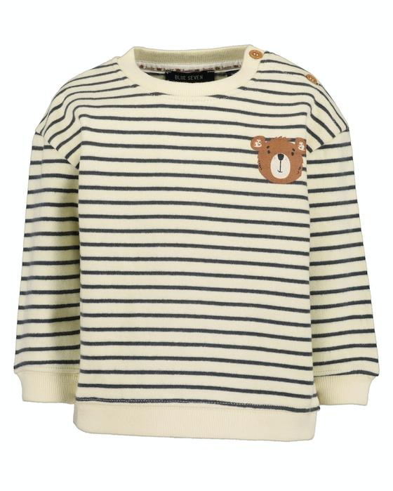 Sweatshirt, reine Baumwolle, offwhite