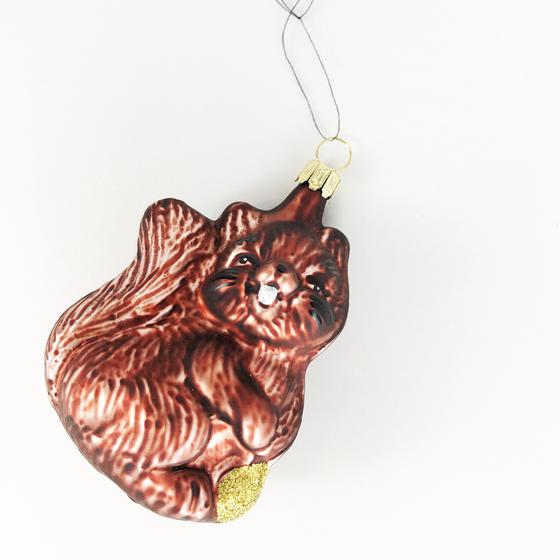 goldmarie Baumschmuck Hänger Eichhörnchen braun-gold