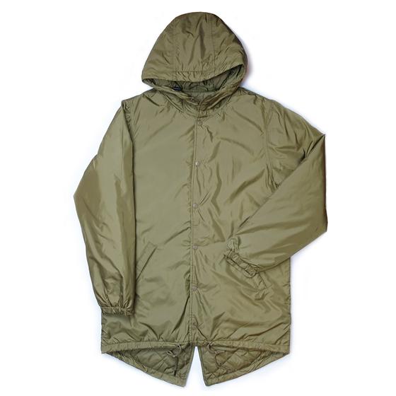 goldmarie Parka LOVE PEACE MOIN - olive--holographic mit Glanz