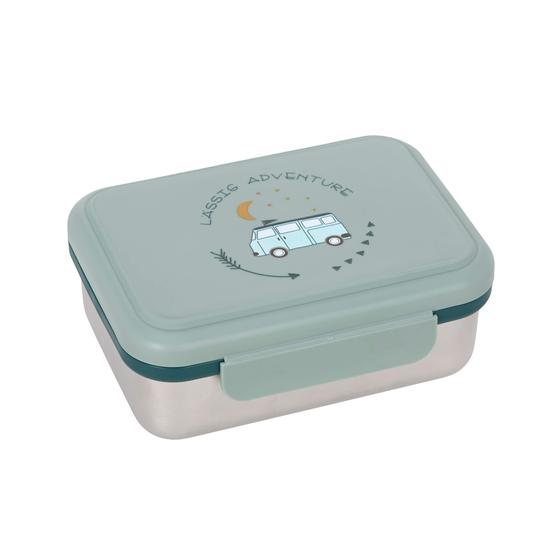 Kinder Brotdose - Lunchbox Edelstahl Adventure Bus