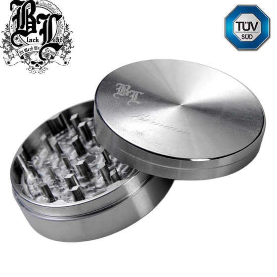Grinder, Black Leaf®, Edelstahl, 2-teilig, 59mm
